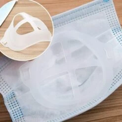 Support 3D Portant Pour Masque, Cadre De Support Intérieur En Silicone, Protecteur De Maquillage, Créer Plus D'espace Respiratoire，Starlight -Protection des voies respiratoires Soldes 49194347 4