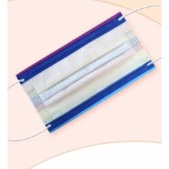 Adulte Arc En Ciel Masque Jetable 3 Couches, Anti-Poussière Respirable Earloop Bouche Masque De Visage, Le Masque De Bon Confort Masque Écharpe Bandana，50PC ，Starlight -Protection des voies respiratoires Soldes 49194348 3