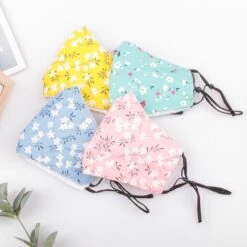 THSINDE 5pcs Poche De Filtre Réglable En Coton De Touche De Touche Touchtone Masque De Visage De Couche Réutilisable Lavable Pour Hommes, Femmes 17 -Protection des voies respiratoires Soldes 49475556 3