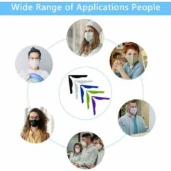 Coussinets Pont De Nez Anti-buée, Réutilisables En Silicone Clips De Nez Pour Masque, Pour éviter La Buée Sur Les Lunettes Fontainebleau 10Pcs -Protection des voies respiratoires Soldes 50922610 3