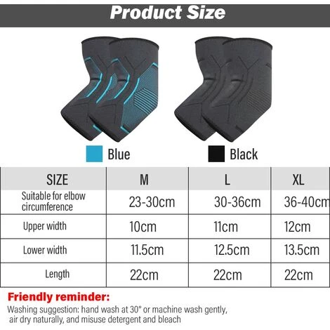 1 Paire Coudière Tendinite Pour Homme & Femme,Triomphe Manchon De Compression Bras Et Coude Pour Tennis Elbow, Attelle Coude Tendinite, Coudière Musculation Et Épicondylite (XL, Bleu) 4 1 Paire Coudière Tendinite Pour Homme & Femme,Triomphe Manchon De Compression Bras Et Coude Pour Tennis Elbow, Attelle Coude Tendinite, Coudière Musculation Et Épicondylite (XL, Bleu) – Image 2