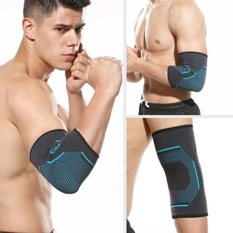 1 Paire Coudière Tendinite Pour Homme & Femme,Triomphe Manchon De Compression Bras Et Coude Pour Tennis Elbow, Attelle Coude Tendinite, Coudière Musculation Et Épicondylite (XL, Bleu) 6 1 Paire Coudière Tendinite Pour Homme & Femme,Triomphe Manchon De Compression Bras Et Coude Pour Tennis Elbow, Attelle Coude Tendinite, Coudière Musculation Et Épicondylite (XL, Bleu) – Image 4