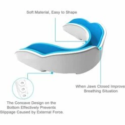 Protège-dents Professionnel Pour Le Sport - Canaux D'air Améliorés Pour Plus De Condition Physique - Confort Et Maintien Sûr Pour Les Arts Martiaux, La Boxe, Le Kickboxing, Le Football Américain, Le Hockey - Pour Adultes, Fontainebleau -Protection des voies respiratoires Soldes 51211907 3