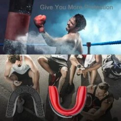 Protège-dents Professionnel Pour Le Sport - Canaux D'air Améliorés Pour Plus De Condition Physique - Confort Et Maintien Sûr Pour Les Arts Martiaux, La Boxe, Le Kickboxing, Le Football Américain, Le Hockey - Pour Adultes, Fontainebleau -Protection des voies respiratoires Soldes 51211907 5