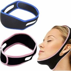 Sangle Amincissante Pour Le Visage,Ceinture De Levage De Visage,Ligne V Sangle De Menton De Levage Ceinture Anti-rides Pour Les Femmes élimine Le Relâchement Cutané Liftant Raffermissant 2Pcs -Fontainebleau