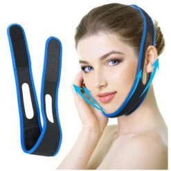 Sangle Amincissante Pour Le Visage,Ceinture De Levage De Visage,Ligne V Sangle De Menton De Levage Ceinture Anti-rides Pour Les Femmes élimine Le Relâchement Cutané Liftant Raffermissant 2Pcs -Fontainebleau -Protection des voies respiratoires Soldes 51372920 4