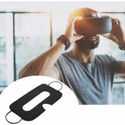 100 Pack Masque Jetable Masque Non Tissé Pour Yeux Couverture De Masque Des Yeux Sanitaire Blanc Compatible Avec Casque VR Headset De Réalité Virtuelle (noir) -Fontainebleau -Protection des voies respiratoires Soldes 51373019 3