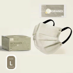 ZHUOXUAN Masque , Masque Jetable Pour Adulte, Coussinets De Nez Ajustables Doux Et Respirants Lot De 50 Pièces,gris