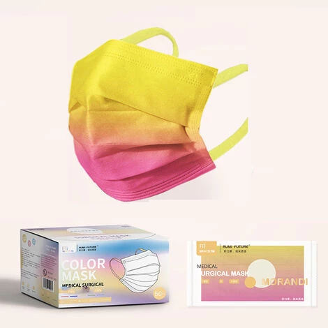 ZHUOXUAN Masque , Masque Jetable Pour Adulte, Coussinets De Nez Ajustables Doux Et Respirants Lot De 50 Pièces,F 3 ZHUOXUAN Masque , Masque Jetable Pour Adulte, Coussinets De Nez Ajustables Doux Et Respirants Lot De 50 Pièces,F