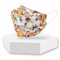 ZHUOXUAN Masque KF94, 50 Pièces Masques Imprimé Filtrant , 4 Couches De Protection Respirant Q