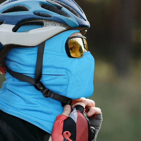 ZHUOXUAN Masque Facial Balaclava, Moto Vélo Balaclava Polyvalent Respirant Doux Coupe-vent-blue 4 ZHUOXUAN Masque Facial Balaclava, Moto Vélo Balaclava Polyvalent Respirant Doux Coupe-vent-blue – Image 2