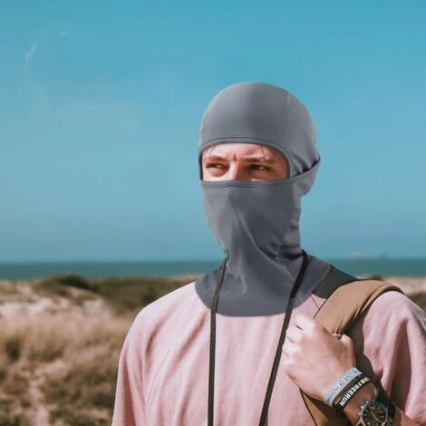 ZHUOXUAN Masque Facial Balaclava, Moto Vélo Balaclava Polyvalent Respirant Doux Coupe-vent-blue 5 ZHUOXUAN Masque Facial Balaclava, Moto Vélo Balaclava Polyvalent Respirant Doux Coupe-vent-blue – Image 3