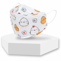 ZHUOXUAN Masque KF94, 50 Pièces Masques Imprimé Filtrant , 4 Couches De Protection Respirant A