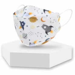 ZHUOXUAN Masque KF94, 50 Pièces Masques Imprimé Filtrant , 4 Couches De Protection Respirant L