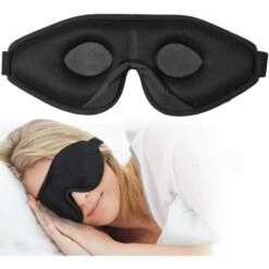 LITZEE Masque De Sommeil 3D Pour Femmes Et Hommes, Masque De Sommeil De Qualité Supérieure Avec Un Design Innovant De Narine Cachée, Bloque La Lumière 100% Masque Pour Les Yeux, Bandeau Réglable En Mousse De Soie De Qualité Supérieure