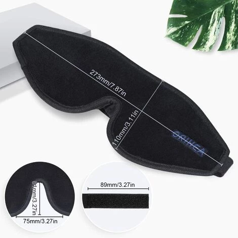 LITZEE Masque De Sommeil 3D Pour Femmes Et Hommes, Masque De Sommeil De Qualité Supérieure Avec Un Design Innovant De Narine Cachée, Bloque La Lumière 100% Masque Pour Les Yeux, Bandeau Réglable En Mousse De Soie De Qualité Supérieure 4 LITZEE Masque De Sommeil 3D Pour Femmes Et Hommes, Masque De Sommeil De Qualité Supérieure Avec Un Design Innovant De Narine Cachée, Bloque La Lumière 100% Masque Pour Les Yeux, Bandeau Réglable En Mousse De Soie De Qualité Supérieure – Image 2