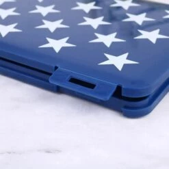 LITZEE Boîte De Rangement Portable Pour Masque Jetable, Boîte De Nettoyage étanche à La Poussière Et à L'humidité, Boîte De Rangement En Coton Filtré (bleu Foncé) -Protection des voies respiratoires Soldes 51550930 4