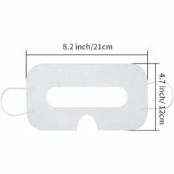 LITZEE 100 Pack Masque Jetable Masque Non Tissé Pour Yeux Couverture De Masque Des Yeux Sanitaire Blanc Compatible Avec Casque H-T-C Vive Headset De Réalité Virtuelle -Protection des voies respiratoires Soldes 51554055 4