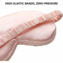 LITZEE Masque De Sommeil Masque En Soie Femme Masque De Nuit Masque Peluche Cache Yeux Pour Dormir Adultes Orange -Protection des voies respiratoires Soldes 51554067 3