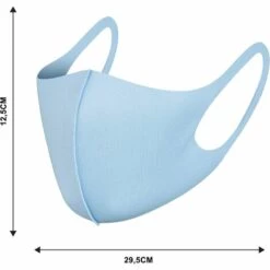 LITZEE Lot De 5 Masques Réutilisables En Tissu Avec Boucles D'oreille, Respirants, Doux, Lavables, Durables Pour Un Usage Public Quotidien -Protection des voies respiratoires Soldes 51782813 3