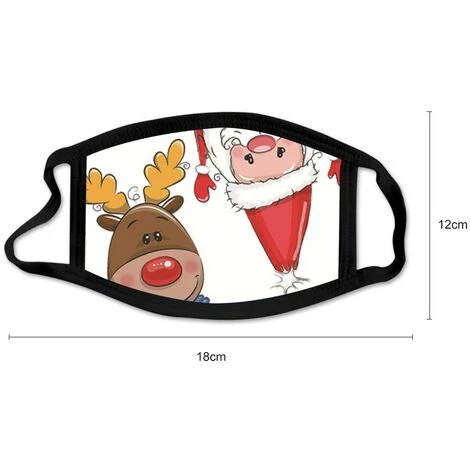 LITZEE Coton Noël Respiration Masque Facial Bouche Couverture Fête Masques Noël Dessin Animé Impression Masque Protecteur(style 4) 6 LITZEE Coton Noël Respiration Masque Facial Bouche Couverture Fête Masques Noël Dessin Animé Impression Masque Protecteur(style 4) – Image 4