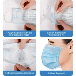 LITZEE Support 3D Pour Masque Facial 10PCS Cadre De Support Intérieur Pour Masque Transparent Gardez Le Tissu Hors De La Bouche Pour Créer Plus D'espace Pour Une Protection Respiratoire Confortable -Protection des voies respiratoires Soldes 51783164 5