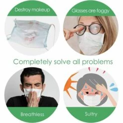 10 PCS Supports Masque,Support De Masque Respirant, Support Masque Silicone Doux Inodore Et Inoffensif Pour Le Corps Humain, Coque Masque Lavable Et Réutilisable，Starlight -Protection des voies respiratoires Soldes 51908753 3