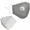 Masque Lavable En Coton Avec 2 Filtres à Charbon Actif (PM2.5M) - Gris -Protection des voies respiratoires Soldes 52166156 1