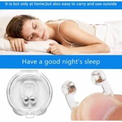 ZHUOXUAN 6pcs Anti-Ronflement Silicone Magnétique, Pince à Nez Anti Ronflement, Dilatateur Nasal, Dispositif Anti-Ronflement, Pince à Nez Magnétique, Arrête Les Ronflements Améliore La Respiration -Protection des voies respiratoires Soldes 52488287 2