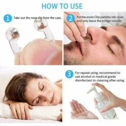 ZHUOXUAN 6pcs Anti-Ronflement Silicone Magnétique, Pince à Nez Anti Ronflement, Dilatateur Nasal, Dispositif Anti-Ronflement, Pince à Nez Magnétique, Arrête Les Ronflements Améliore La Respiration -Protection des voies respiratoires Soldes 52488287 5
