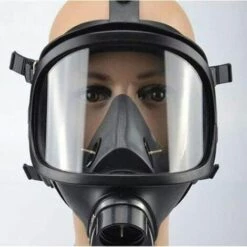 LANGRAY Masque Respiratoire à Masque à Gaz, Filtre De Traitement Anti-buée Militaire, Masque Anti-poussière D'air, Pour Peinture, Poussière, Masque à Gaz -Protection des voies respiratoires Soldes 52528963 3