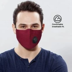 Masque En Coton Respirant, Avec Valve à Air, Boucles D'oreilles Réglables, Réutilisable, Doux, Lavable Pour Un Usage Public,Starlight -Protection des voies respiratoires Soldes 52535692 3