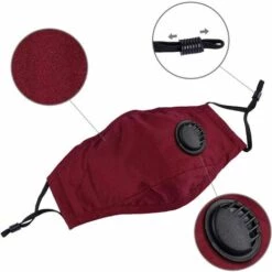 Masque En Coton Respirant, Avec Valve à Air, Boucles D'oreilles Réglables, Réutilisable, Doux, Lavable Pour Un Usage Public,Starlight -Protection des voies respiratoires Soldes 52535692 5