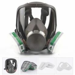 ELLE Masque à Gaz Peinture En Aérosol Pesticide Chimique Décoration En Silicone Anti-poussière (n ° 4)