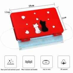 ECHOO Boîte Pour Les Masques, 4pcs Masque Boîte À Poussière, Boîte De Masque Portable, Pour Mas-ques Jetables Stockage Étanche à La Poussière Conteneur (Masque Non Compris) 8 ECHOO Boîte Pour Les Masques, 4pcs Masque Boîte À Poussière, Boîte De Masque Portable, Pour Mas-ques Jetables Stockage Étanche à La Poussière Conteneur (Masque Non Compris) -Protection des voies respiratoires Soldes 52975972 2