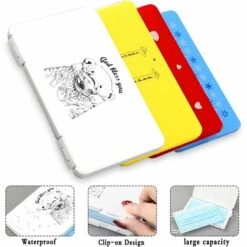 ECHOO Boîte Pour Les Masques, 4pcs Masque Boîte À Poussière, Boîte De Masque Portable, Pour Mas-ques Jetables Stockage Étanche à La Poussière Conteneur (Masque Non Compris) 9 ECHOO Boîte Pour Les Masques, 4pcs Masque Boîte À Poussière, Boîte De Masque Portable, Pour Mas-ques Jetables Stockage Étanche à La Poussière Conteneur (Masque Non Compris) -Protection des voies respiratoires Soldes 52975972 3