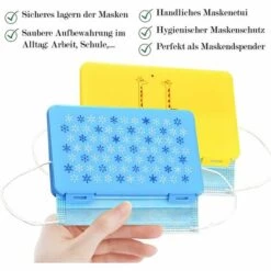 ECHOO Boîte Pour Les Masques, 4pcs Masque Boîte À Poussière, Boîte De Masque Portable, Pour Mas-ques Jetables Stockage Étanche à La Poussière Conteneur (Masque Non Compris) 10 ECHOO Boîte Pour Les Masques, 4pcs Masque Boîte À Poussière, Boîte De Masque Portable, Pour Mas-ques Jetables Stockage Étanche à La Poussière Conteneur (Masque Non Compris) -Protection des voies respiratoires Soldes 52975972 4