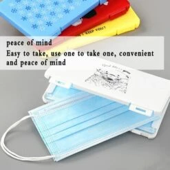 ECHOO Boîte Pour Les Masques, 4pcs Masque Boîte À Poussière, Boîte De Masque Portable, Pour Mas-ques Jetables Stockage Étanche à La Poussière Conteneur (Masque Non Compris) 11 ECHOO Boîte Pour Les Masques, 4pcs Masque Boîte À Poussière, Boîte De Masque Portable, Pour Mas-ques Jetables Stockage Étanche à La Poussière Conteneur (Masque Non Compris) -Protection des voies respiratoires Soldes 52975972 5