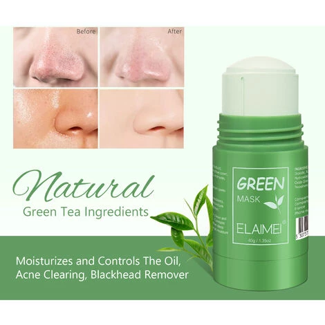 CADEAUX Masque Facial Purifiant Argile Nettoyant En Profondeur Contrôle De L'huile Masque Solide Anti-acné, Hydratant Dissolvant De Points Noirs Masque Facial Réparateur Et Rétrécissant Les Pores (vert) 6 CADEAUX Masque Facial Purifiant Argile Nettoyant En Profondeur Contrôle De L'huile Masque Solide Anti-acné, Hydratant Dissolvant De Points Noirs Masque Facial Réparateur Et Rétrécissant Les Pores (vert) – Image 4
