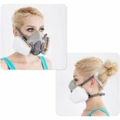 BENOBBY KIDS Masque De Protection Respiratoire Réutilisable, Anti Gaz, Anti Poussière Avec Filtres Lunette Pour Peinture, Poussière, Particules, Polissage, Ponçage, Soudage, Bricolage Protection De Travail 10 BENOBBY KIDS Masque De Protection Respiratoire Réutilisable, Anti Gaz, Anti Poussière Avec Filtres Lunette Pour Peinture, Poussière, Particules, Polissage, Ponçage, Soudage, Bricolage Protection De Travail -Protection des voies respiratoires Soldes 53470967 4