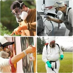 BENOBBY KIDS Masque De Protection Respiratoire Réutilisable, Anti Gaz, Anti Poussière Avec Filtres Lunette Pour Peinture, Poussière, Particules, Polissage, Ponçage, Soudage, Bricolage Protection De Travail 11 BENOBBY KIDS Masque De Protection Respiratoire Réutilisable, Anti Gaz, Anti Poussière Avec Filtres Lunette Pour Peinture, Poussière, Particules, Polissage, Ponçage, Soudage, Bricolage Protection De Travail -Protection des voies respiratoires Soldes 53470967 5