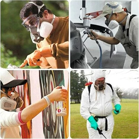 BENOBBY KIDS Masque De Protection Respiratoire Réutilisable, Anti Gaz, Anti Poussière Avec Filtres Lunette Pour Peinture, Poussière, Particules, Polissage, Ponçage, Soudage, Bricolage Protection De Travail 7 BENOBBY KIDS Masque De Protection Respiratoire Réutilisable, Anti Gaz, Anti Poussière Avec Filtres Lunette Pour Peinture, Poussière, Particules, Polissage, Ponçage, Soudage, Bricolage Protection De Travail – Image 5