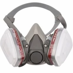 SUPERSELLER Respirateur Réutilisable Demi-masque 6200 Masque à Gaz Protection Respiratoire Respirateurs Avec Lunettes De Sécurité Pour Peinture Soudage à La Vapeur Organique Polissage Travail Du Bois Et Autres Protections De Travail - Gris - Gris
