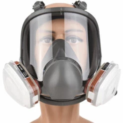 LIFCAUSAL Respirateur Intégral Réutilisable Couverture Intégrale 16 En 1 Couvercle à Gaz Respirateur à Vapeur Organique Large Champ De Vision Pour La Peinture, Le Polissage, Le Soudage Et Autres Protections De Travail -Protection des voies respiratoires Soldes 53617456 2