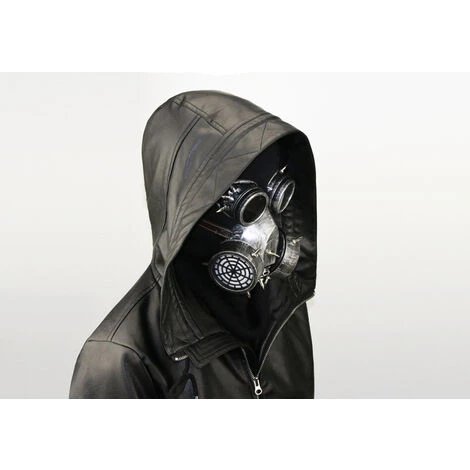 THSINDE Masque Rétro Steampunk Pour Halloween, Fête D'horreur Et Cosplay, Lunettes Steampunk à Gaz, Lunettes De Cosplay, Accessoires Gothiques, Anti-buée Gris 5 THSINDE Masque Rétro Steampunk Pour Halloween, Fête D'horreur Et Cosplay, Lunettes Steampunk à Gaz, Lunettes De Cosplay, Accessoires Gothiques, Anti-buée Gris – Image 3