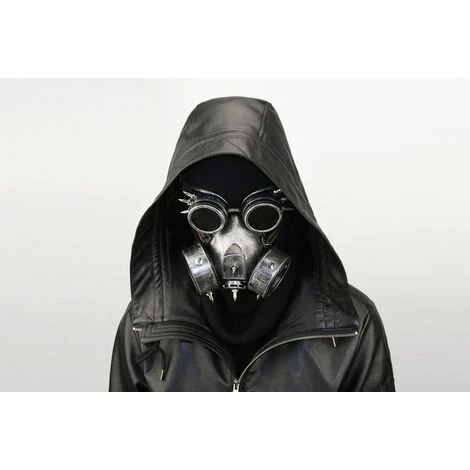 THSINDE Masque Rétro Steampunk Pour Halloween, Fête D'horreur Et Cosplay, Lunettes Steampunk à Gaz, Lunettes De Cosplay, Accessoires Gothiques, Anti-buée Gris 6 THSINDE Masque Rétro Steampunk Pour Halloween, Fête D'horreur Et Cosplay, Lunettes Steampunk à Gaz, Lunettes De Cosplay, Accessoires Gothiques, Anti-buée Gris – Image 4