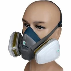 DECKON Demi-masque De Protection Respiratoire Pour Produits Chimiques, Gaz, Vapeurs -Protection des voies respiratoires Soldes 53753122 3