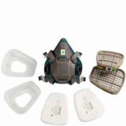 DECKON Demi-masque De Protection Respiratoire Pour Produits Chimiques, Gaz, Vapeurs -Protection des voies respiratoires Soldes 53753122 5