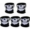 5 Pièces Masque De Crâne Masque De Visage De Crâne Vélo Moto Masque Squelette Demi-Visage Chapeau De Sport En Plein Air Halloween，Fontainebleau
