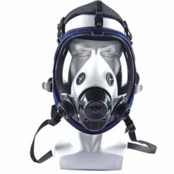THSINDE Masque Respiratoire Intégral Réutilisable, Masque Gas Cover Respiratoire Vapeurs Organiques, Masque Net Pocket 6800 + Boite Filtre Trapézoïdale N°3 + Coton + Coque De Réception -Protection des voies respiratoires Soldes 54082257 3